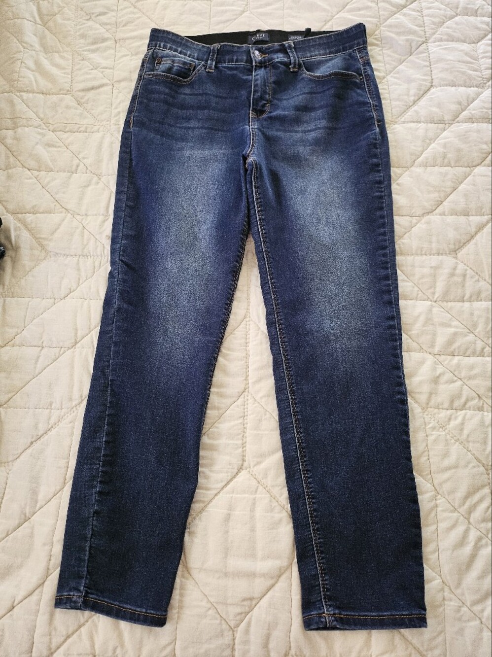 Curve Appeal High Rise Skinny Jeans w/ Comfort Waistband - Size 10/30